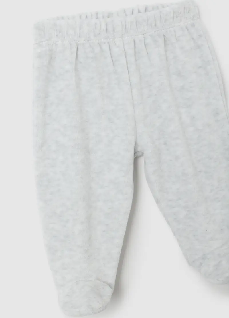 Set Neonato Unisex In Misto Cotone Bianco, Bianco miniatura 3