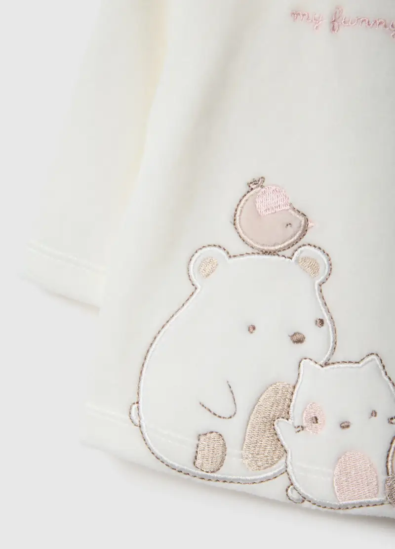 Set Per Neonati In Misto Cotone Bianco E Rosa, Neonata, Multicolor miniatura 3