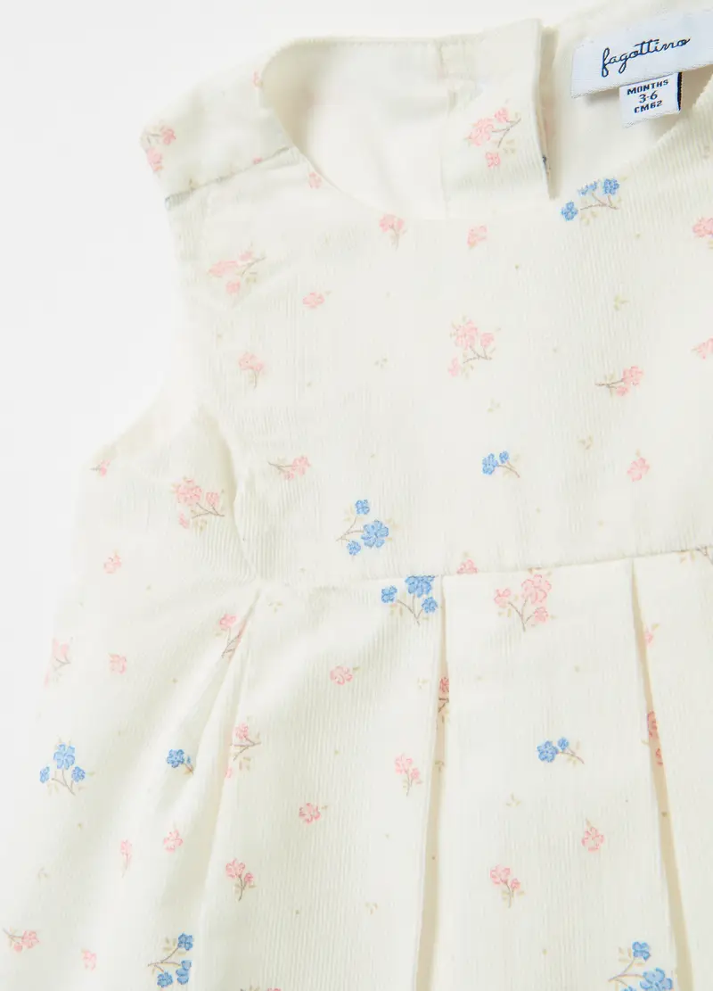 Set Polo E Abito Smanicato In Cotone, Neonata, Multicolor miniatura 3