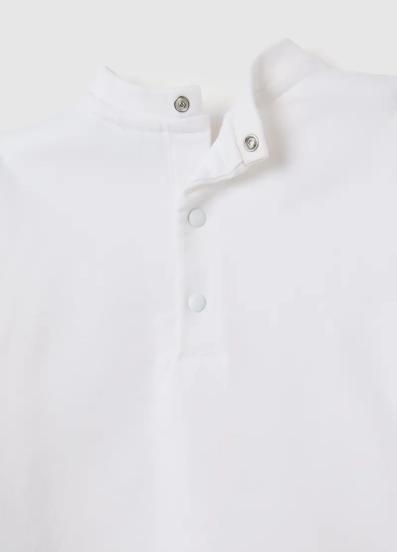 FAGOTTINO, Set T-shirt E Pantaloni Da Bambino In Puro Cotone Bianco E Beige, Unisex, Bianco, Taglia: 1-3 miniatura 3