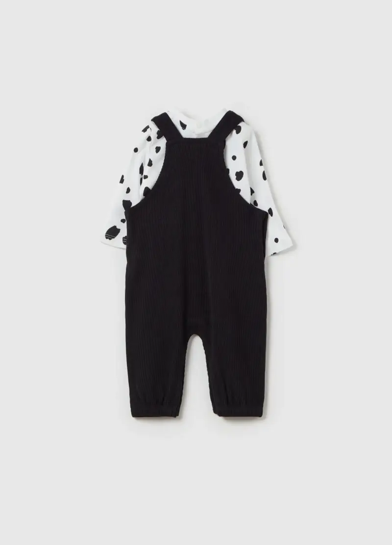 Set T-shirt E Salopette In Cotone Bio La Carica Dei 101, Unisex, Multicolor miniatura 2