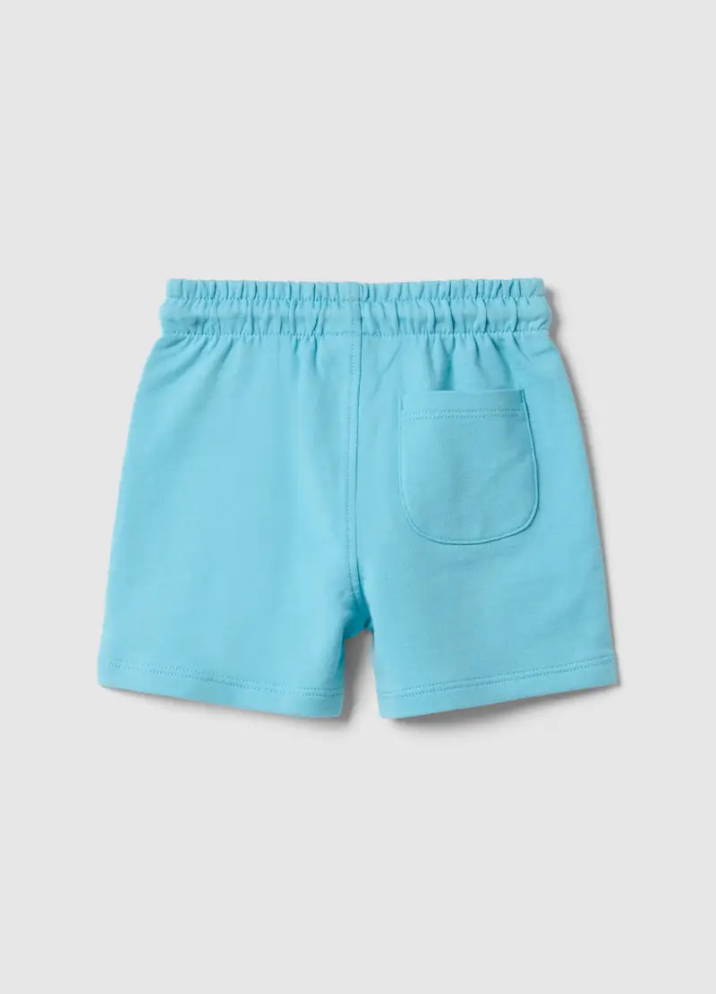 Short In Puro Cotone Azzurri Regular Fit Per Bimbo, Bambino, Azzurro miniatura 2