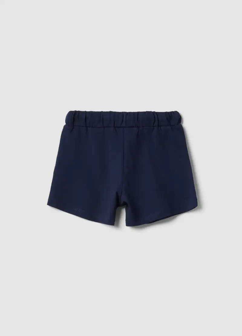 Short In Puro Cotone Blu Da Bimba Regular Fit, Bambina, Blu miniatura 2