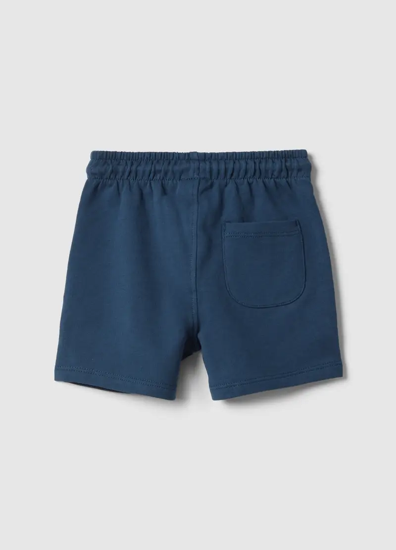 Short In Puro Cotone Blu Regular Fit Per Bimbo, Bambino, Blu miniatura 2