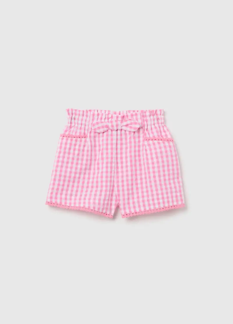 Shorts Da Bambina In Puro Cotone Multicolor Regular Fit, Multicolor