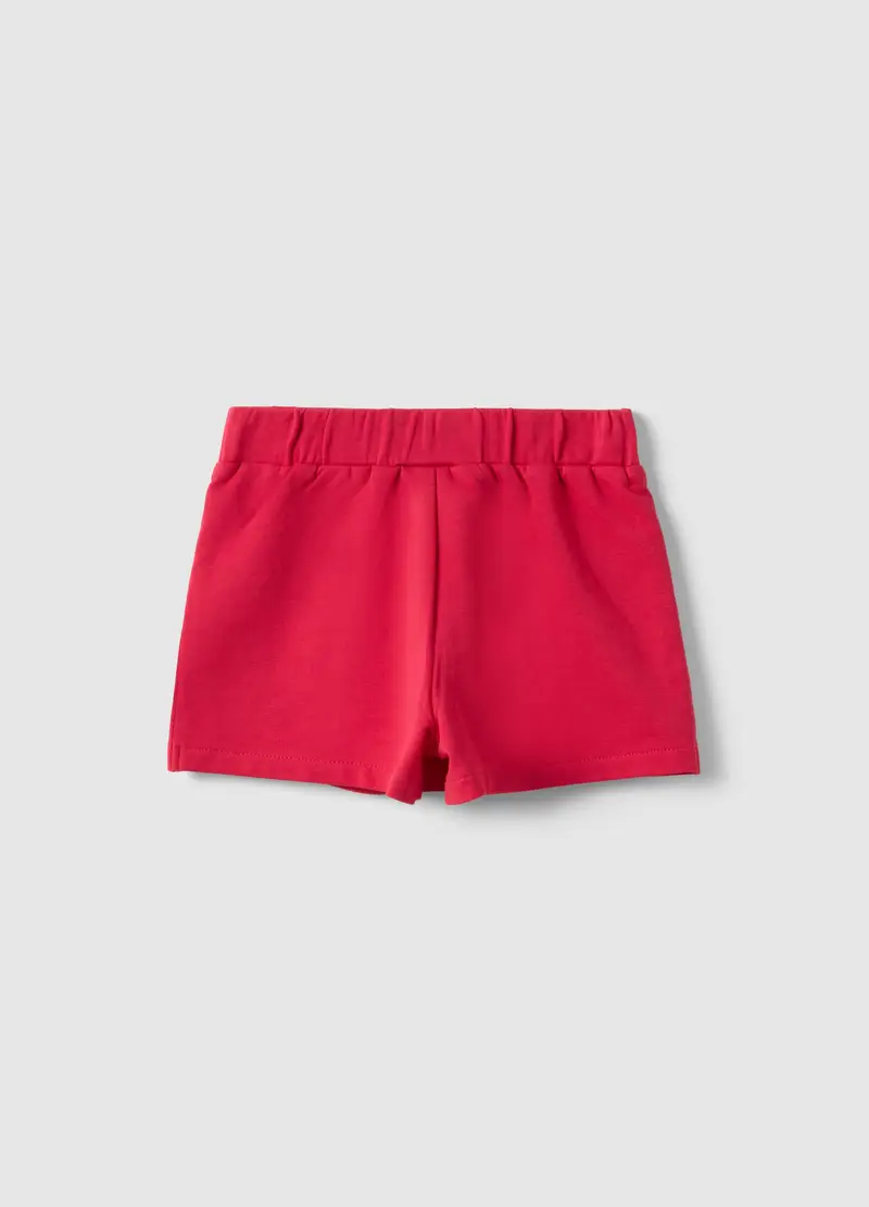 Shorts In Cotone Elasticizzato Rosso Da Bimba Regular Fit Con Minnie, Bambina, Rosso miniatura 2