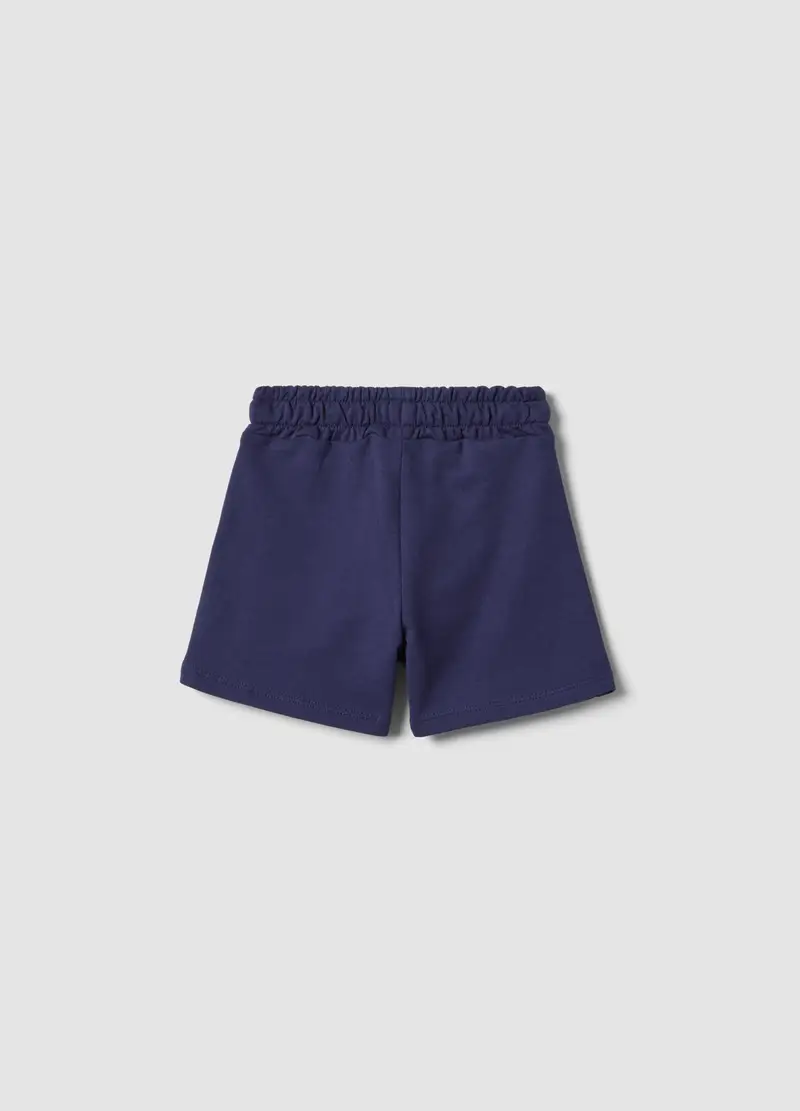 Shorts In Puro Cotone Blu Da Bimba Regular Fit, Bambina, Blu miniatura 2