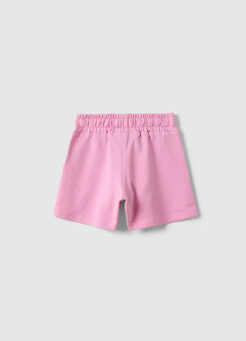 Shorts In Puro Cotone Rosa Da Bimba Regular Fit, Bambina, Rosa miniatura 2