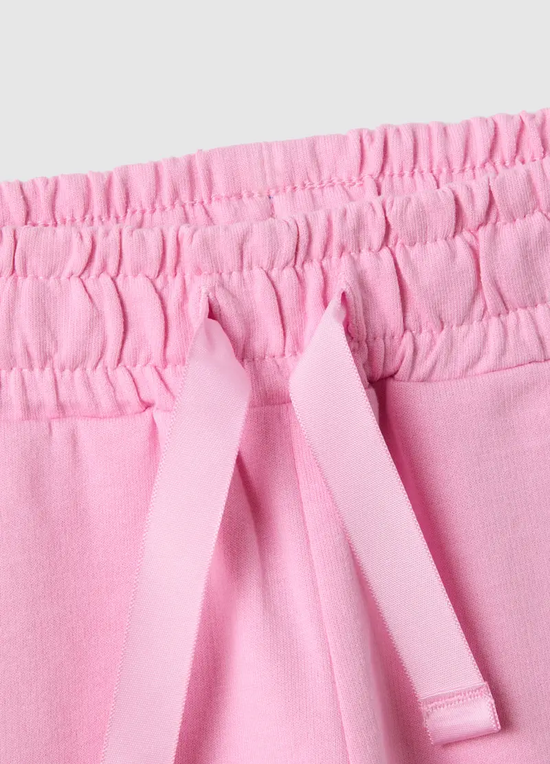 Shorts In Puro Cotone Rosa Da Bimba Regular Fit, Bambina, Rosa miniatura 3