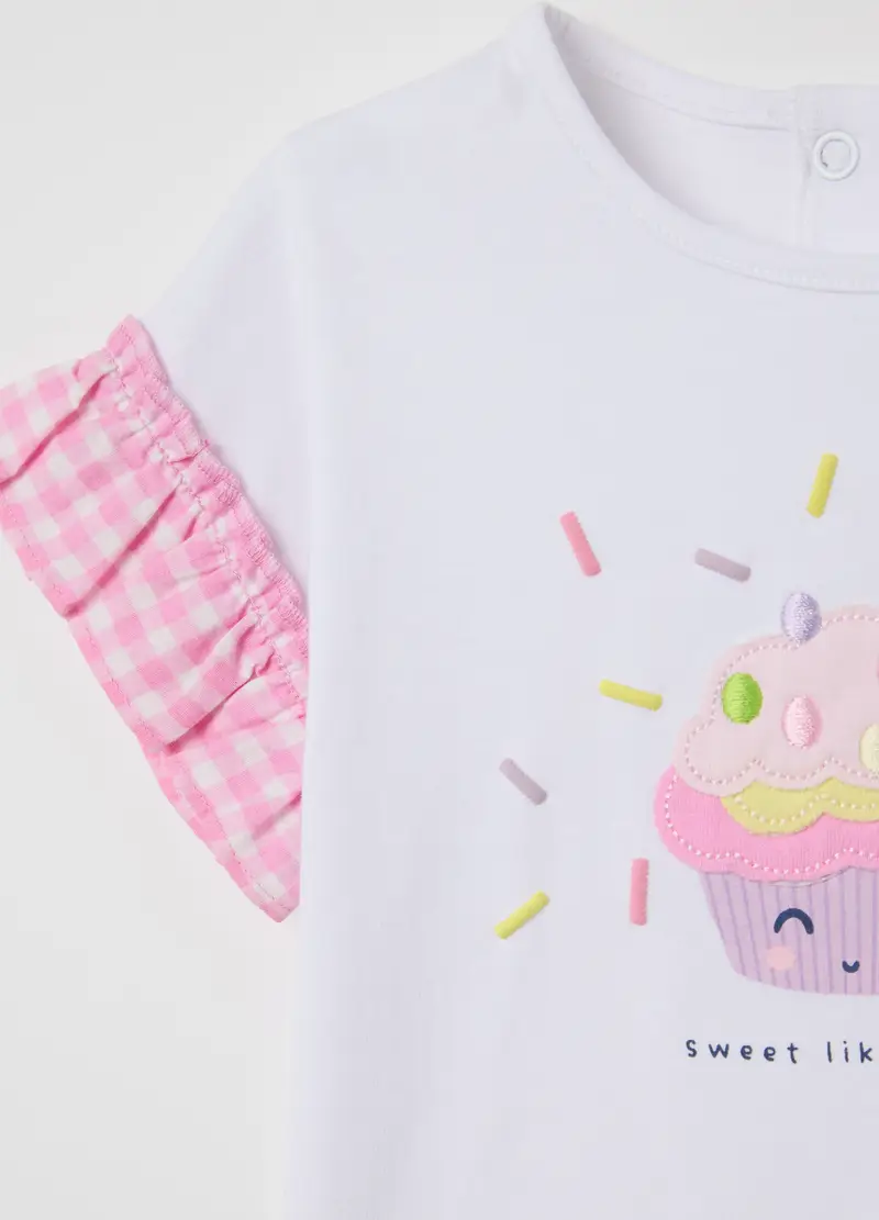 FAGOTTINO T-shirt Bambina Bianco 987337 miniatura 2