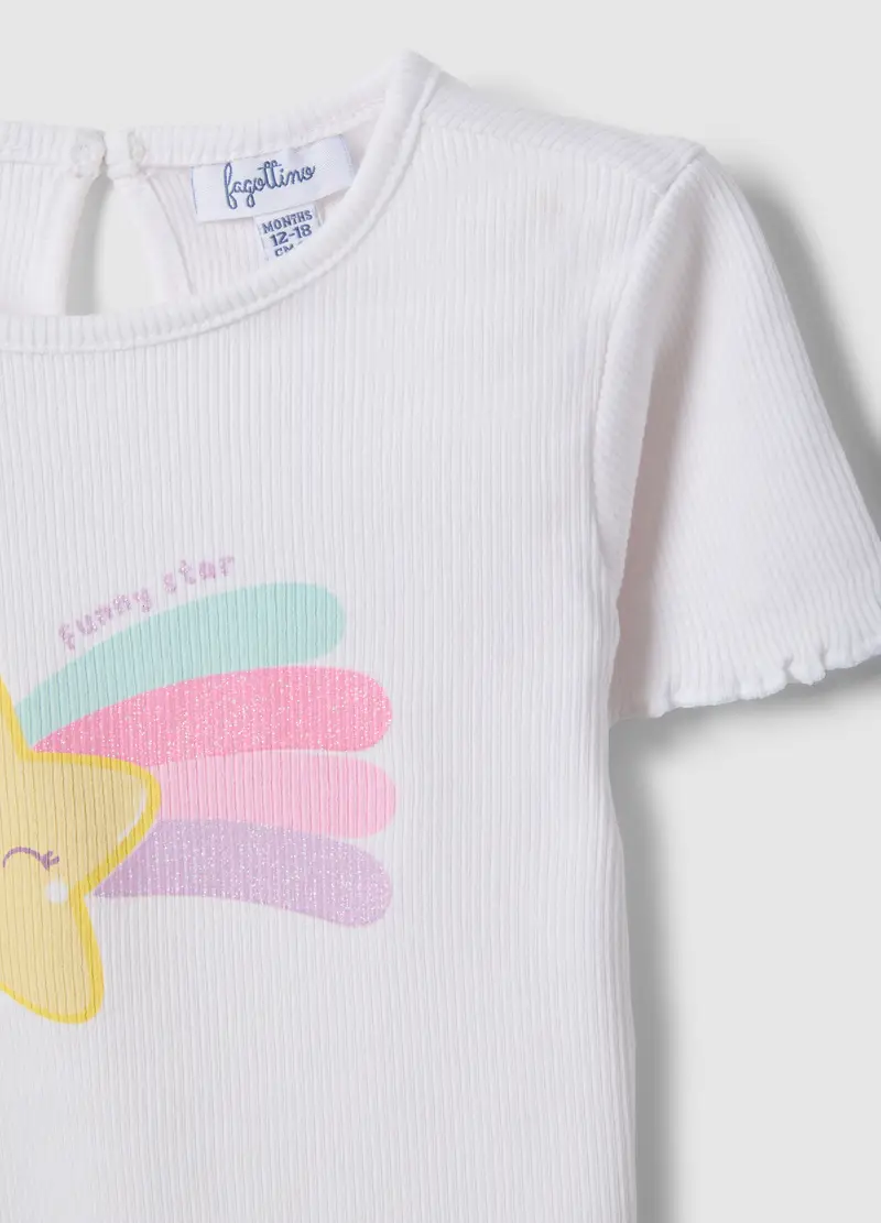 FAGOTTINO T-shirt Bambina Bianco 4330339 miniatura 3