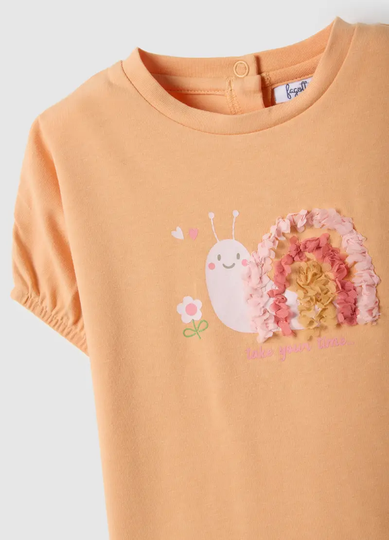 FAGOTTINO T-shirt Bambina Arancione 4329454 miniatura 3