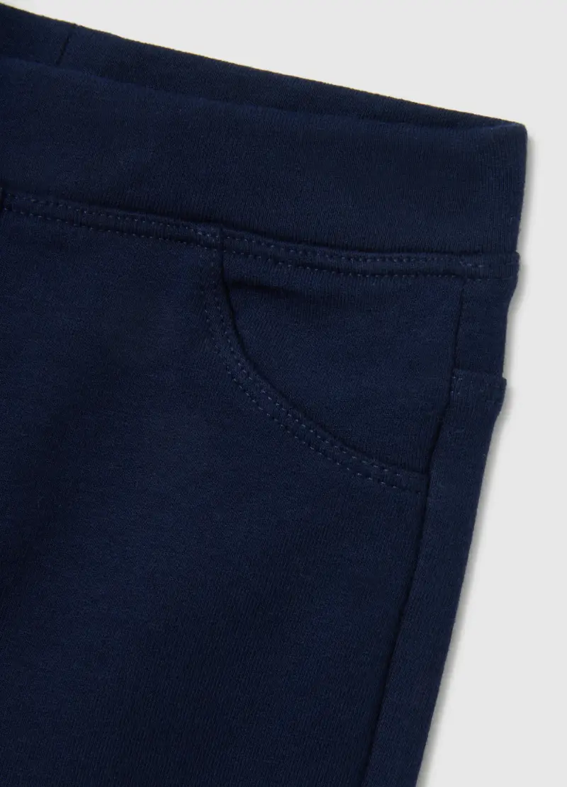 Treggings Da Bimba In Cotone Elasticizzato Blu Slim Fit, Bambina, Blu miniatura 3