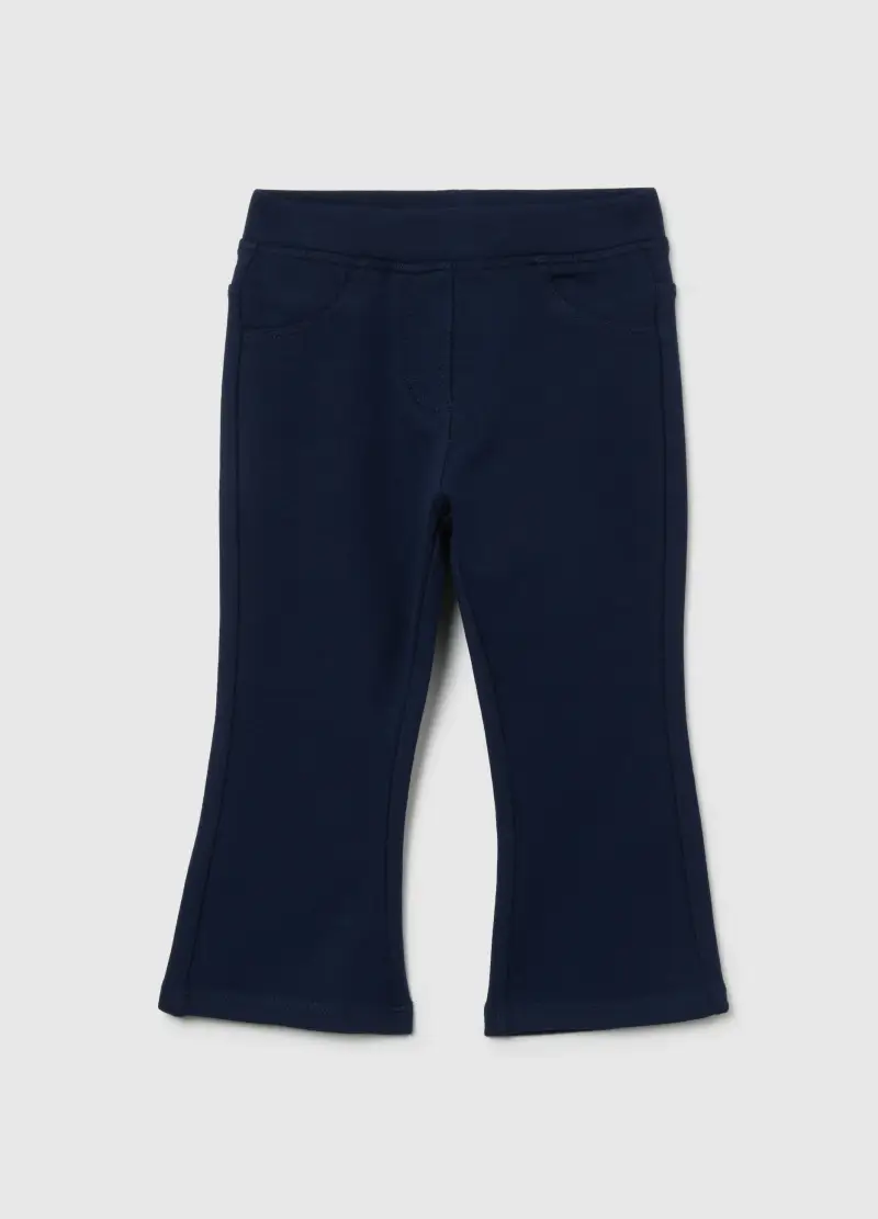 Treggings Da Bimba In Cotone Elasticizzato Blu Slim Fit, Bambina, Blu