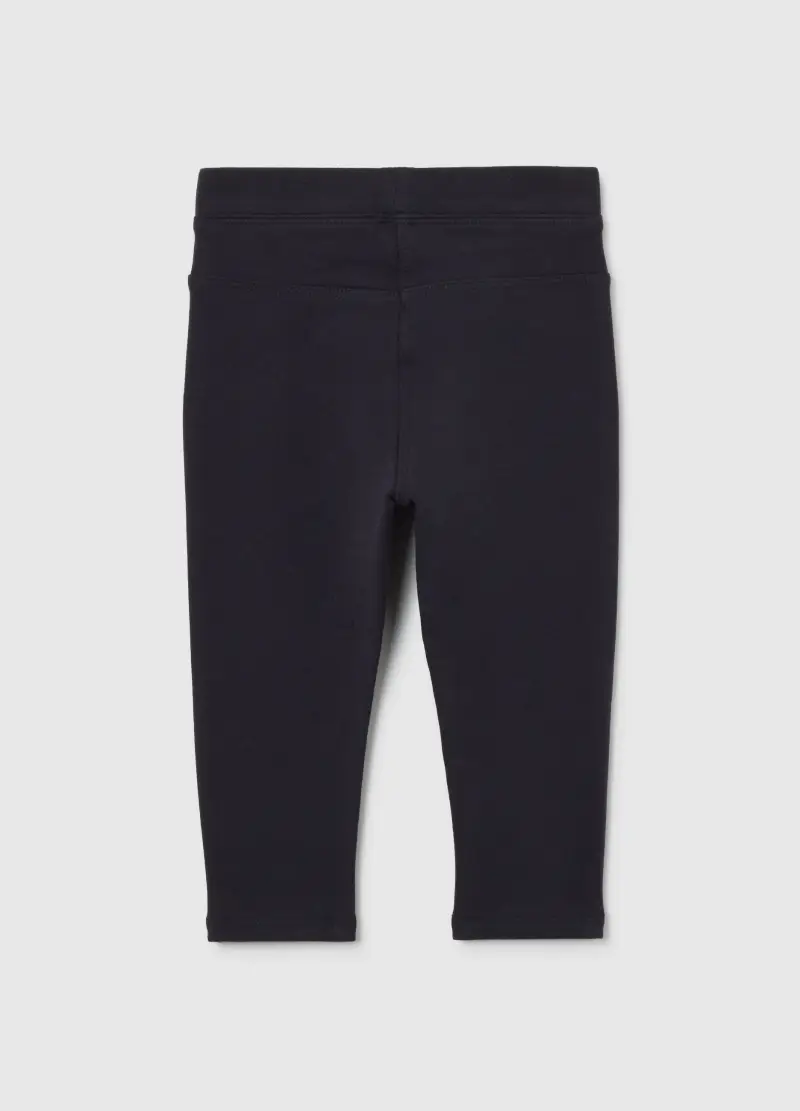 Treggings Neri Da Bimba In Cotone Elasticizzato Slim Fit, Bambina, Nero miniatura 2