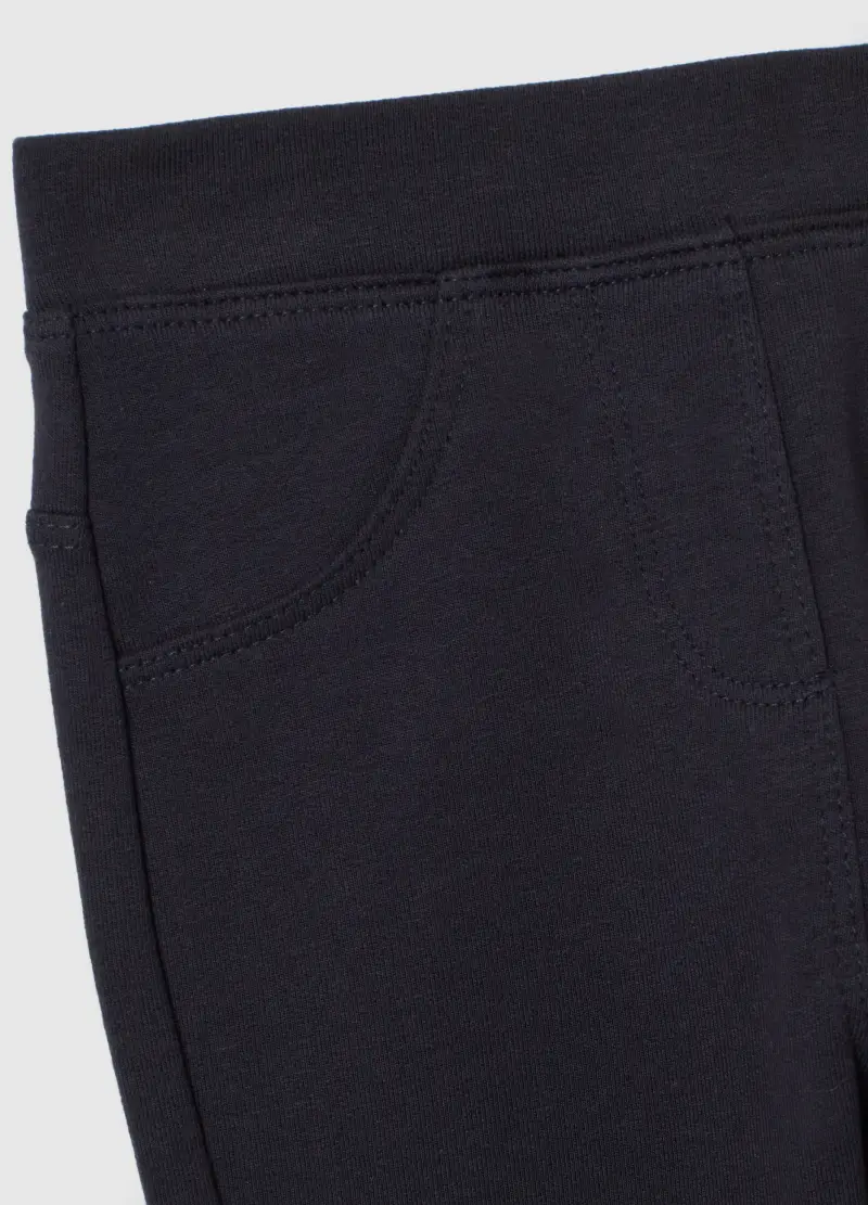 Treggings Neri Da Bimba In Cotone Elasticizzato Slim Fit, Bambina, Nero miniatura 3