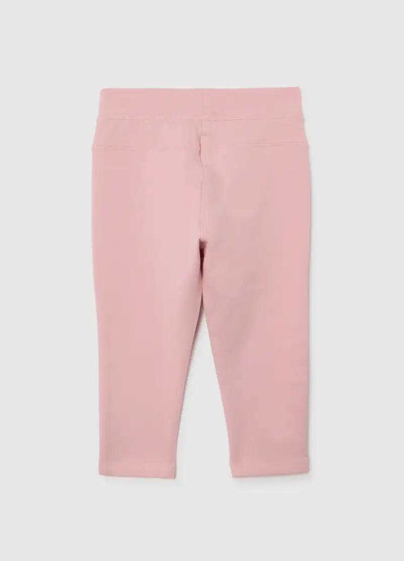 Treggings Rosa Da Bimba In Cotone Elasticizzato Slim Fit, Bambina, Rosa miniatura 2