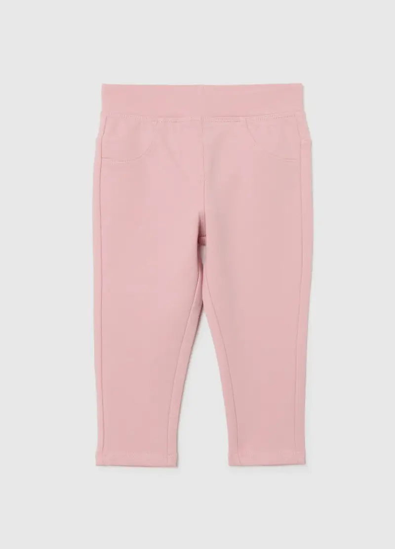 Treggings Rosa Da Bimba In Cotone Elasticizzato Slim Fit, Bambina, Rosa