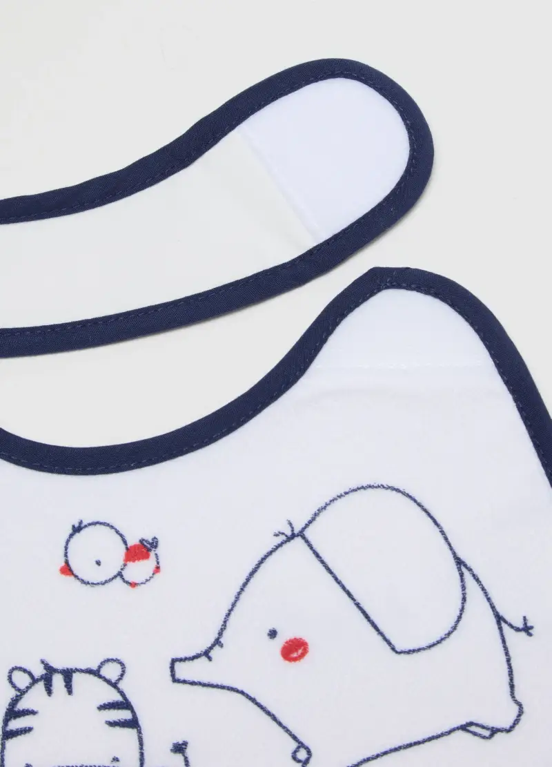 Tripack Bavette In Cotone Multicolor Per Neonata, Multicolor, U miniatura 3