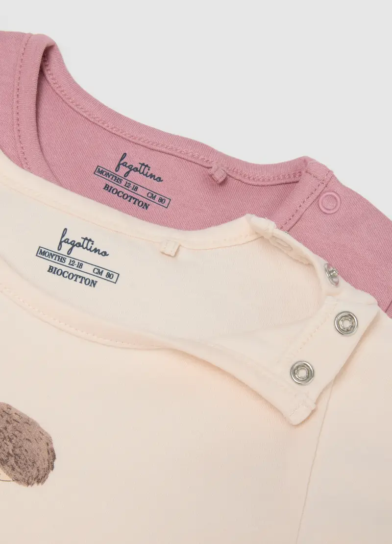 , Tripack Body Da Neonata In Puro Cotone Multicolor A Maniche Corte, Bambina, Multicolor miniatura 3