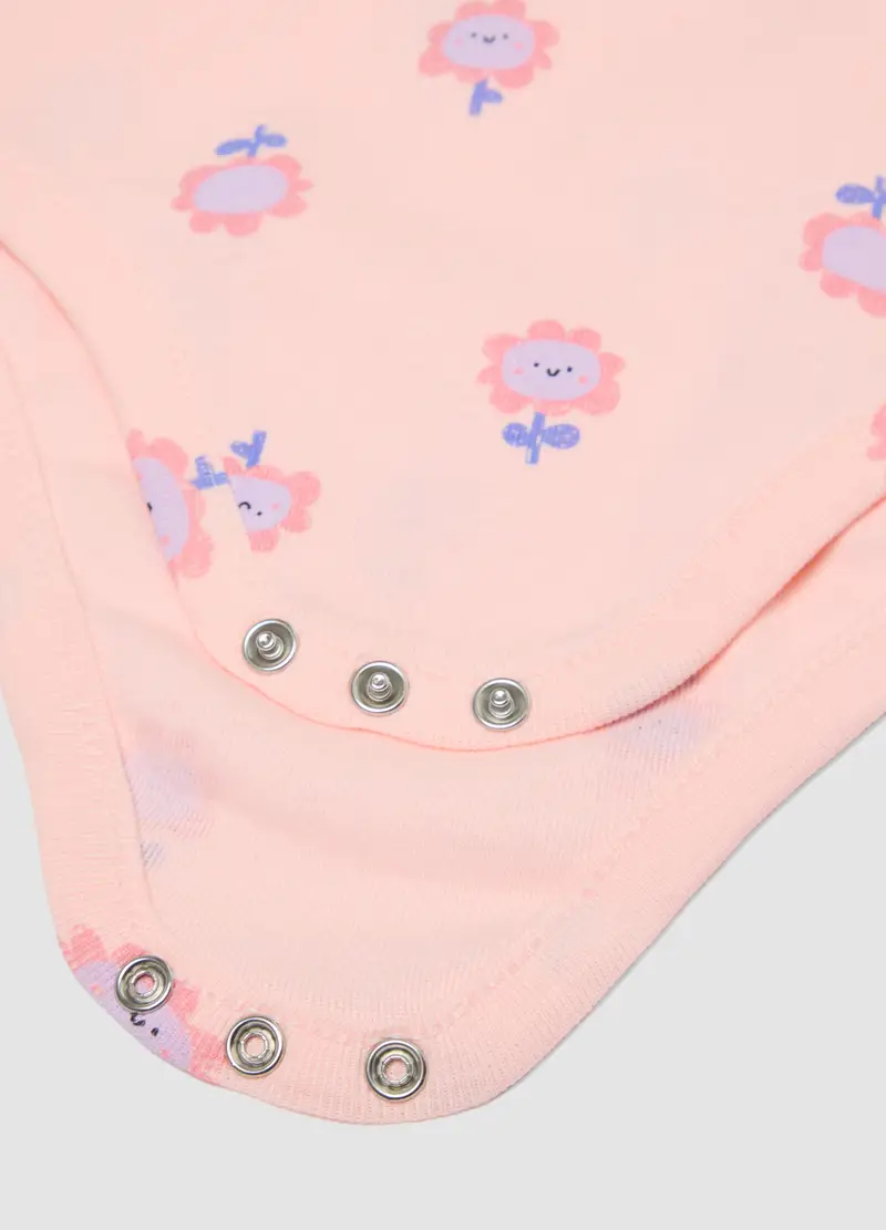 Tripack Body Senza Maniche In Puro Cotone Multicolor Da Neonata, Bambina, Multicolor miniatura 3