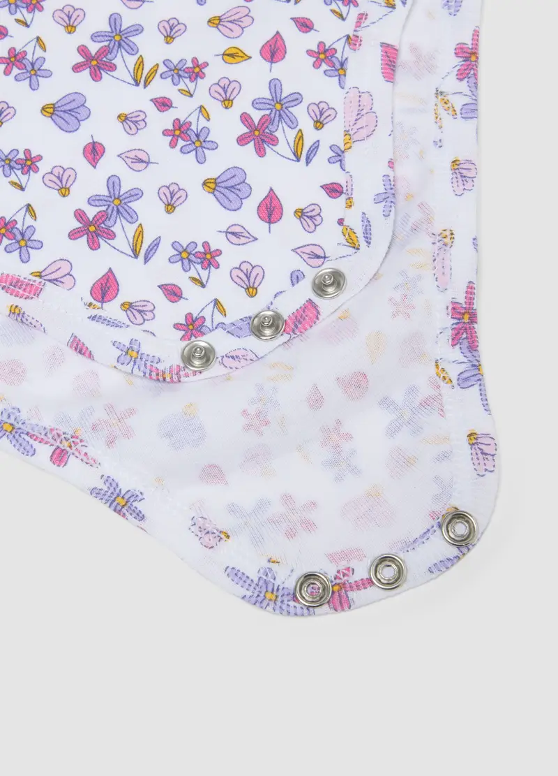 Tripack Body Senza Maniche In Puro Cotone Multicolor Da Neonata, Bambina, Multicolor miniatura 3