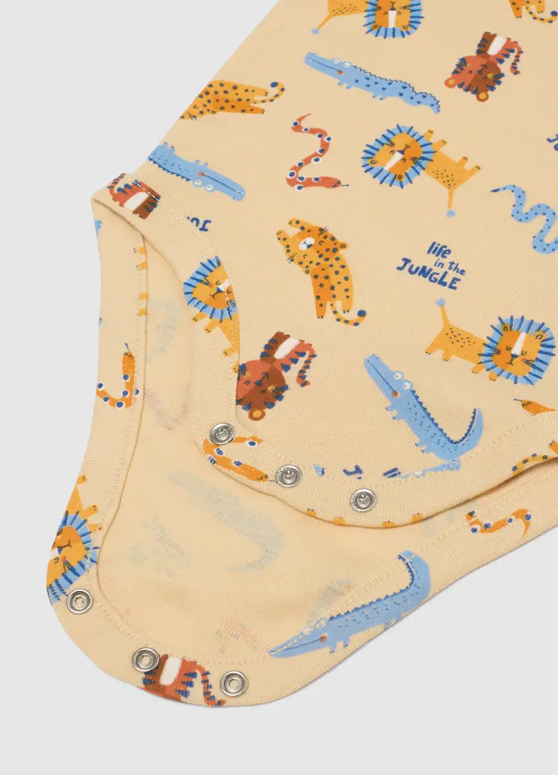 Tripack Body Senza Maniche In Puro Cotone Multicolor Da Neonato, Bambino, Multicolor miniatura 3