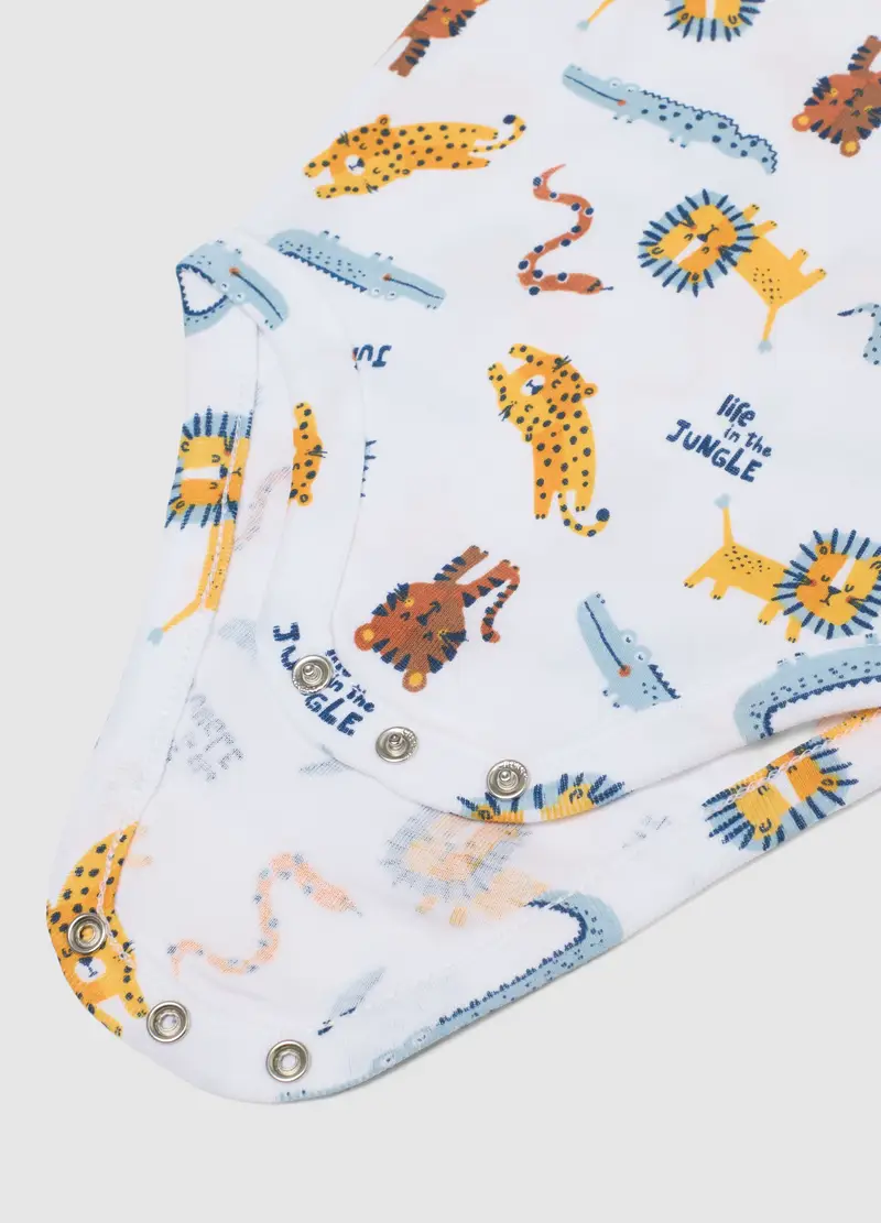 Tripack Body Senza Maniche In Puro Cotone Multicolor Da Neonato, Bambino, Multicolor miniatura 3