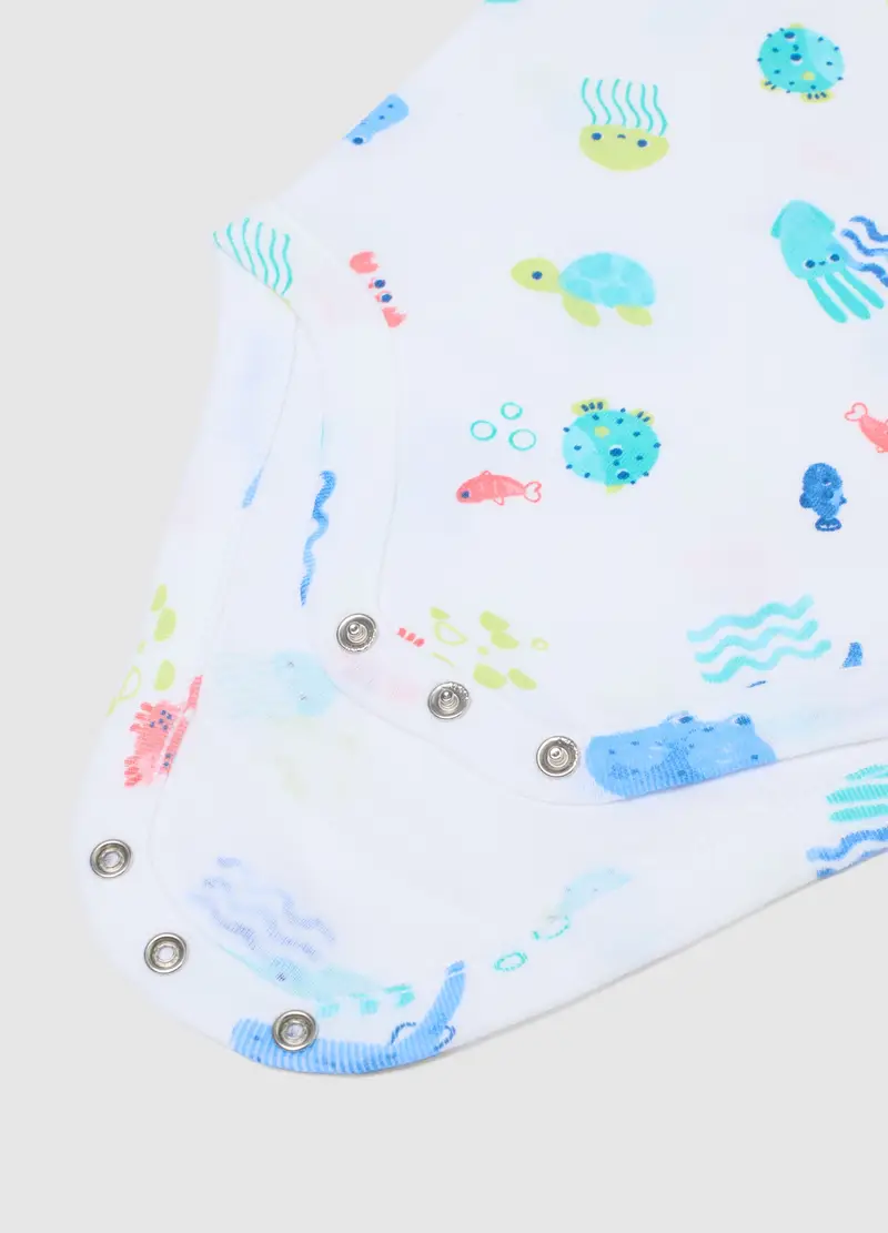 Tripack Body Senza Maniche In Puro Cotone Multicolor Da Neonato, Bambino, Multicolor miniatura 3