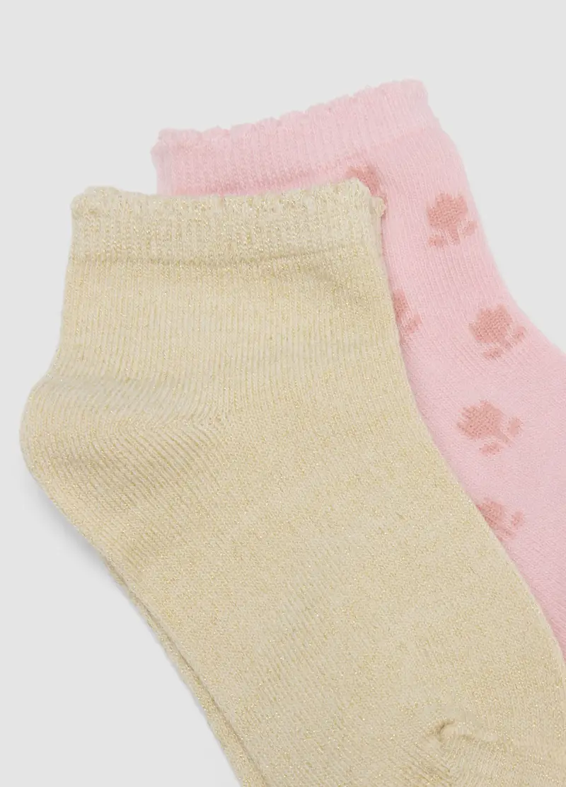 Tripack Calzini In Misto Cotone Elasticizzato Multicolor Da Neonata, Bambina, Multicolor miniatura 3