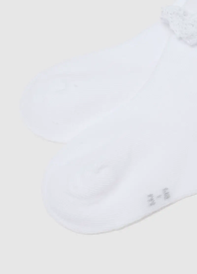 Tripack Calzini In Misto Cotone Multicolor Da Neonata Con Pizzo, Bambina, Multicolor miniatura 3