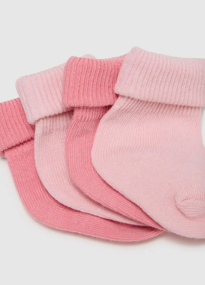 Tripack Di Calzini Da Neonata In Cotone Multicolor Elasticizzati, Multicolor miniatura 3