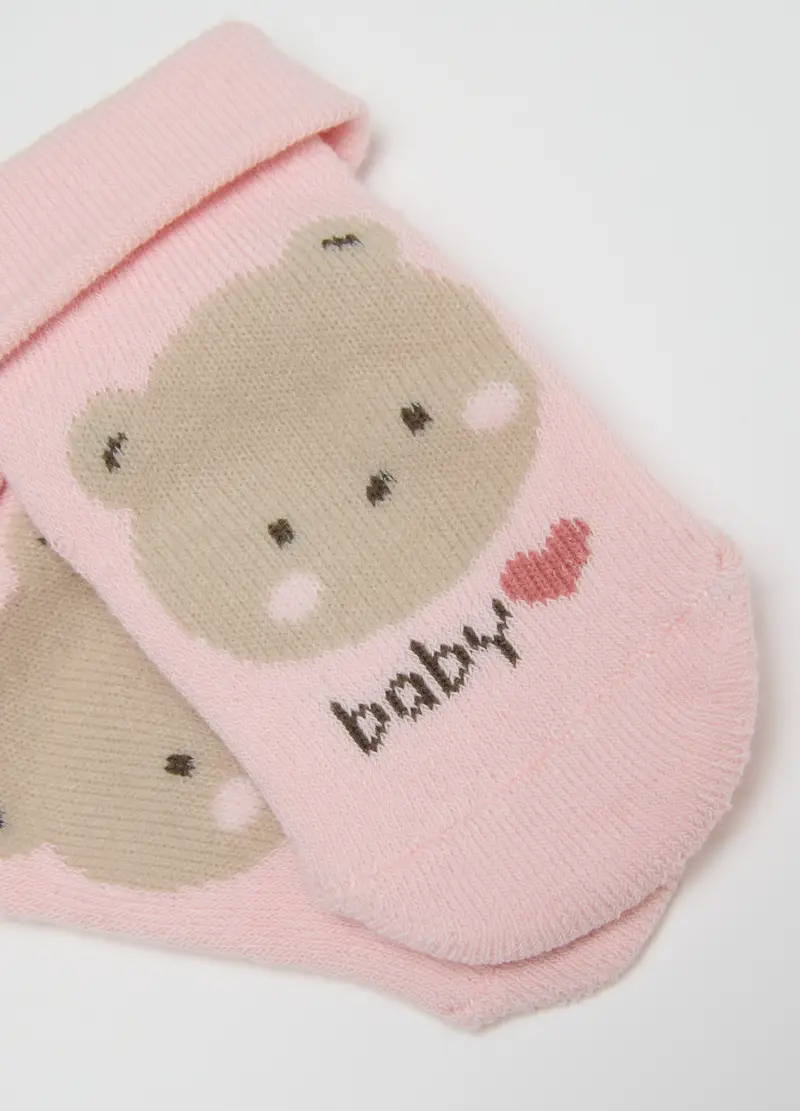 Tripack Di Calzini Da Neonata In Cotone Multicolor, Multicolor miniatura 3