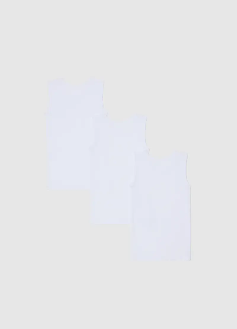 Fagottino Canottiere Bianche per Neonato in Puro Cotone miniatura 2