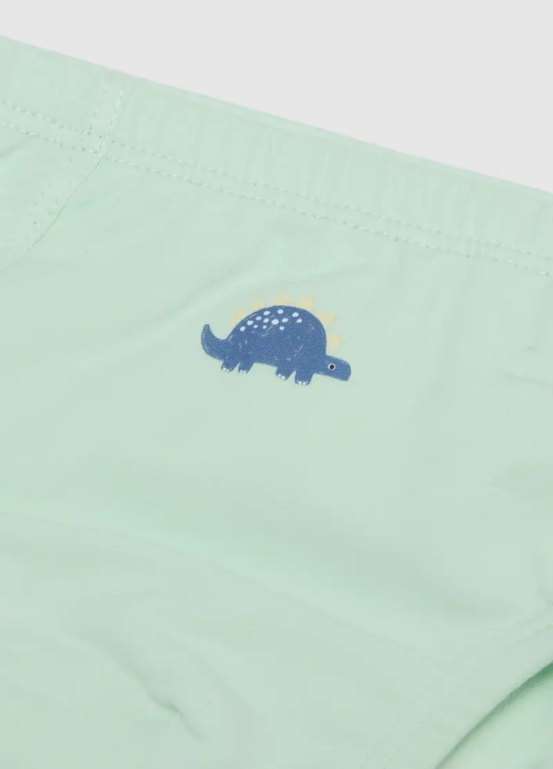 Tripack Mutandine In Cotone Elasticizzato Multicolor Da Neonato, Bambino, Multicolor miniatura 3