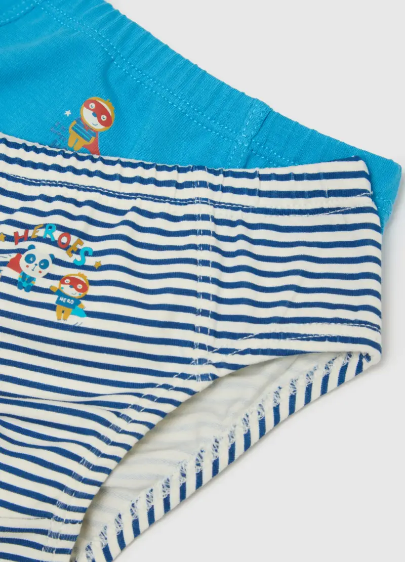 Tripack Mutandine In Misto Cotone Multicolor Da Neonato Regular Fit, Bambino, Multicolor miniatura 3