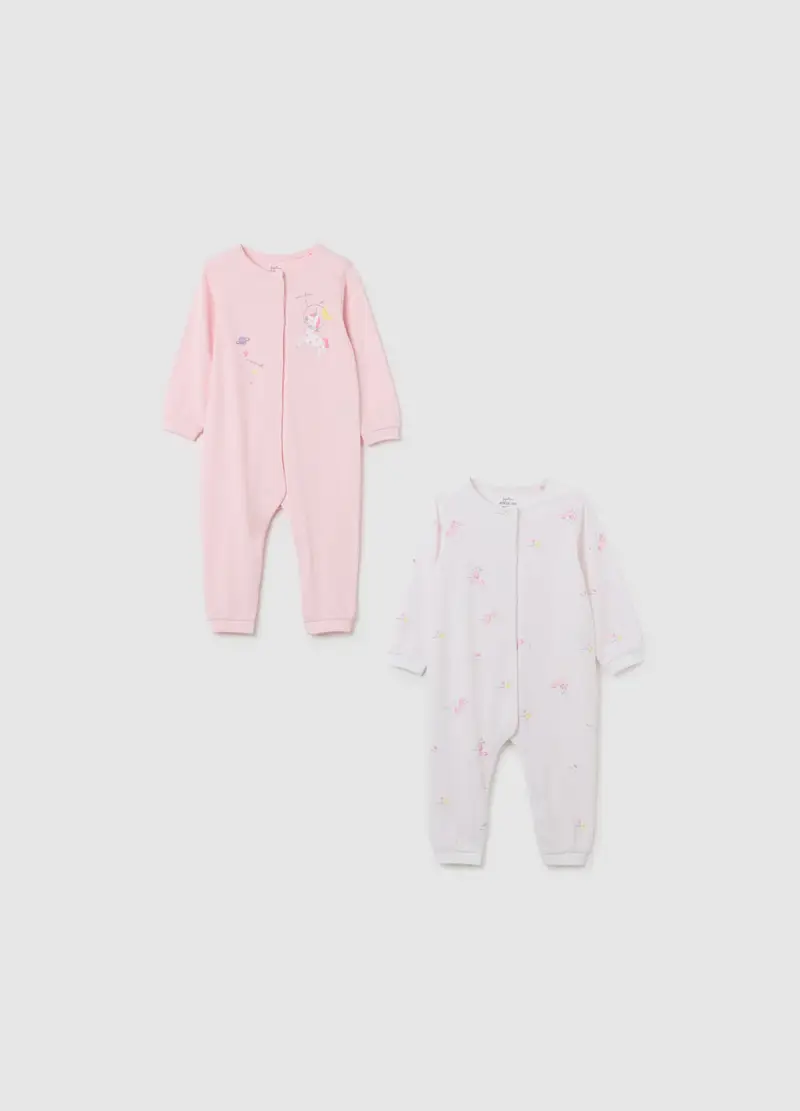 FAGOTTINO, Tutina Da Bambina In Cotone Biologico Multicolor, Multicolor, Taglia: 9-12