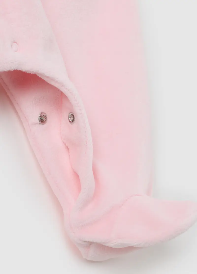 Tutina Da Neonata In Cotone Rosa Con Chiusura A Snap, Rosa miniatura 3