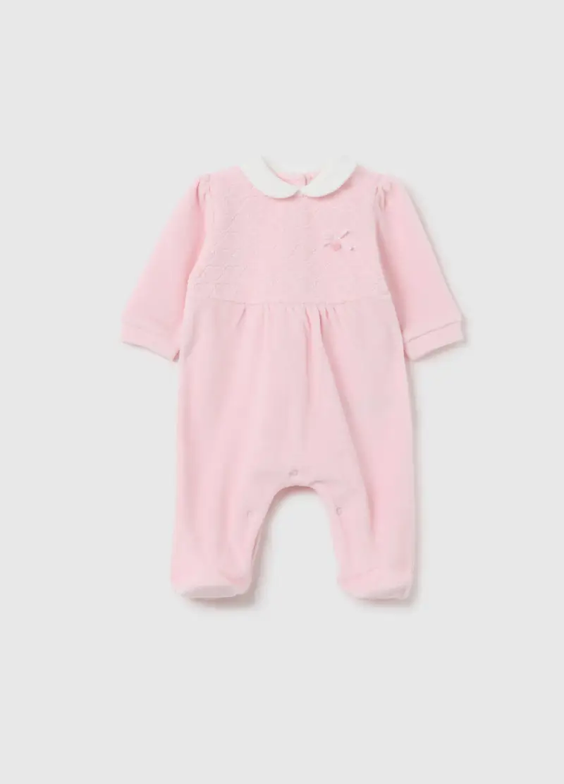 Tutina Da Neonata In Cotone Rosa Con Chiusura A Snap, Rosa