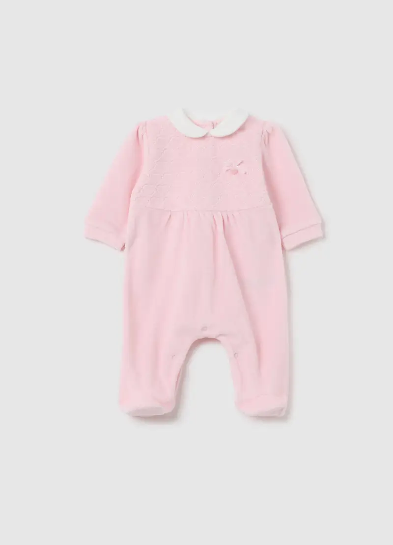 FAGOTTINO, Tutina Da Neonata In Cotone Rosa Con Chiusura A Snap, Rosa, Taglia: 0-1