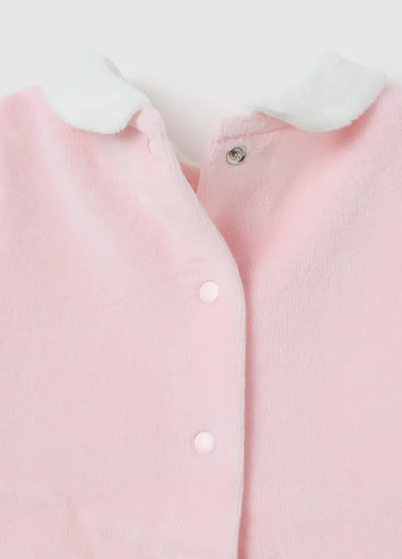 FAGOTTINO, Tutina Da Neonata In Cotone Rosa Con Chiusura A Snap, Rosa, Taglia: 0-1 miniatura 3