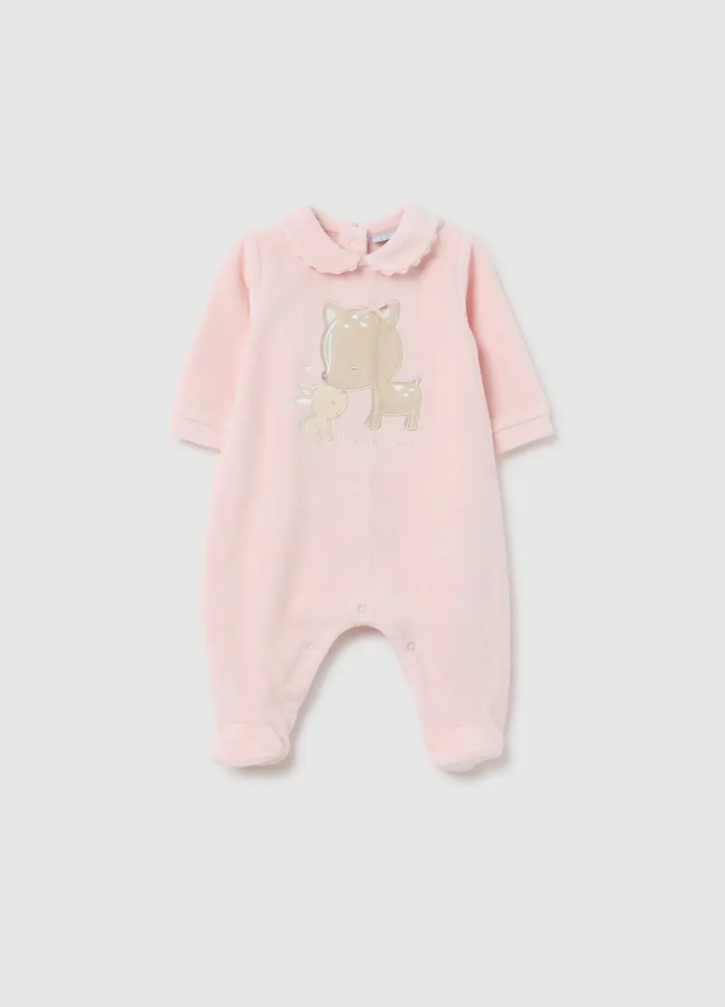 FAGOTTINO, Tutina Da Neonata In Misto Cotone Rosa, Rosa, Taglia: 3-6