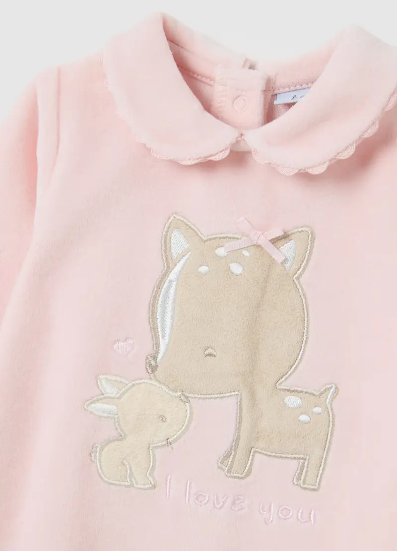 FAGOTTINO, Tutina Da Neonata In Misto Cotone Rosa, Rosa, Taglia: 3-6 miniatura 2