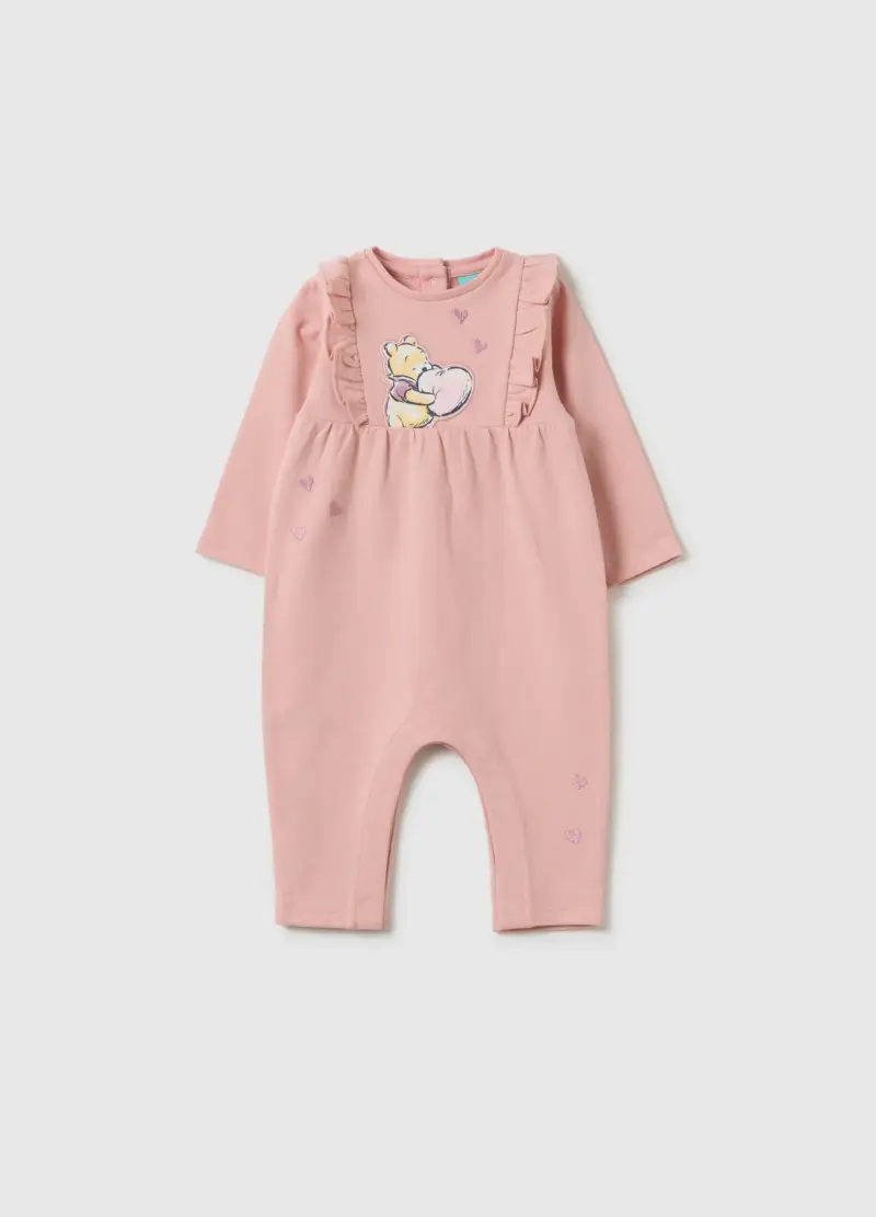 Tutina Da Neonata In Puro Cotone Rosa, Rosa