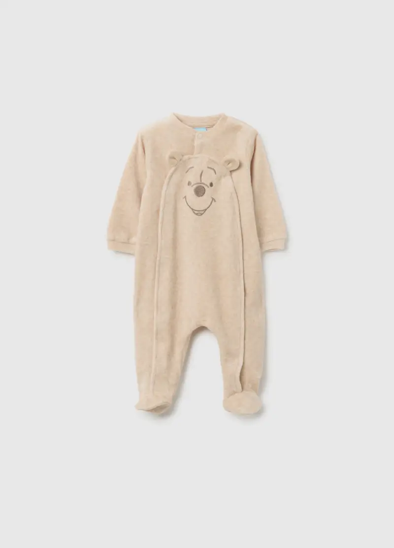 Tutina Da Neonato In Misto Cotone Beige Con Chiusura A Scatto, Unisex, Beige