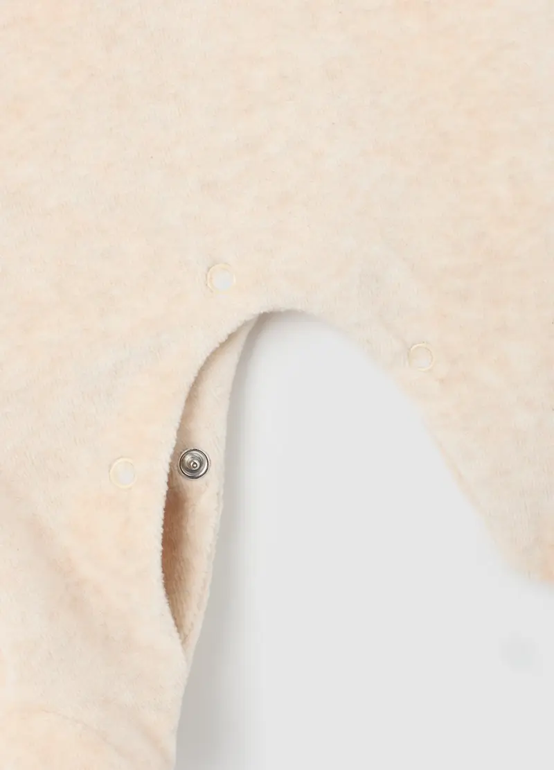 FAGOTTINO, Tutina Da Neonato In Misto Cotone Beige, Unisex, Beige, Taglia: 0-1 miniatura 2