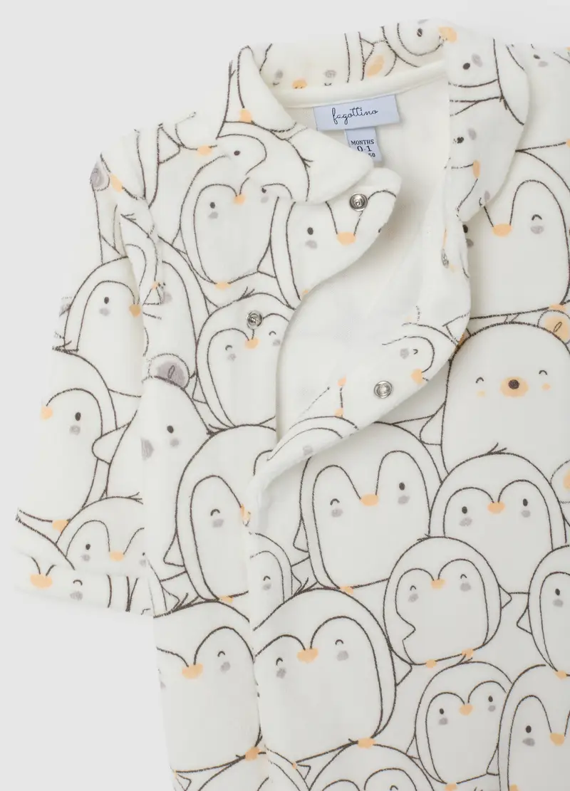 Tutina Da Neonato In Misto Cotone Multicolor Con Stampa, Unisex, Multicolor miniatura 3