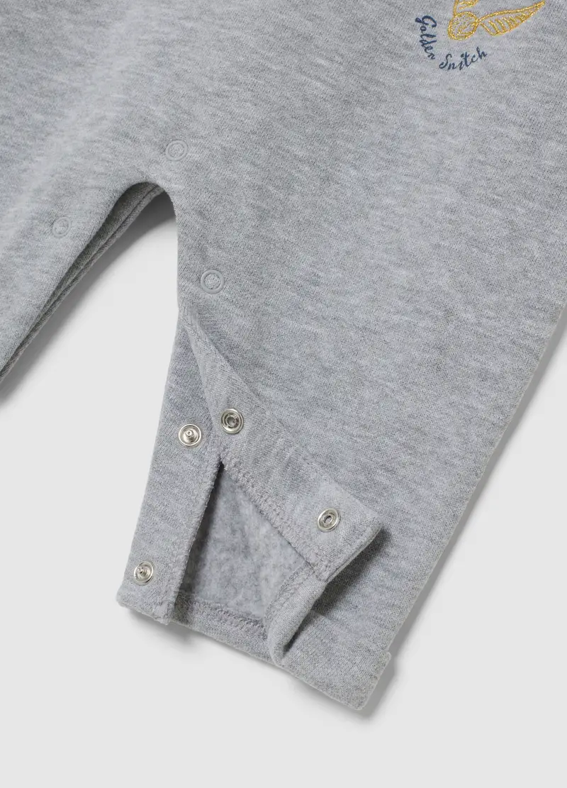 Tutina Da Neonato In Puro Cotone Grigia Con Stampa Harry Potter, Unisex, Grigio miniatura 3