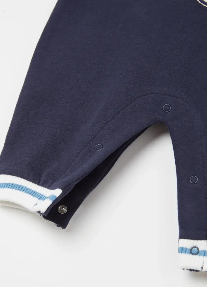 Tutina In Cotone Bio Con Patch Topolino, Neonato, Multicolor miniatura 3