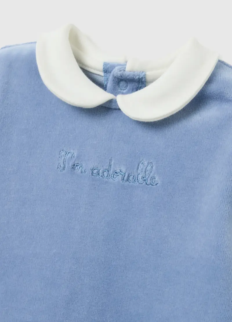 Tutina Multicolor Con Maniche Lunghe Da Neonato In Misto Cotone, Multicolor miniatura 3